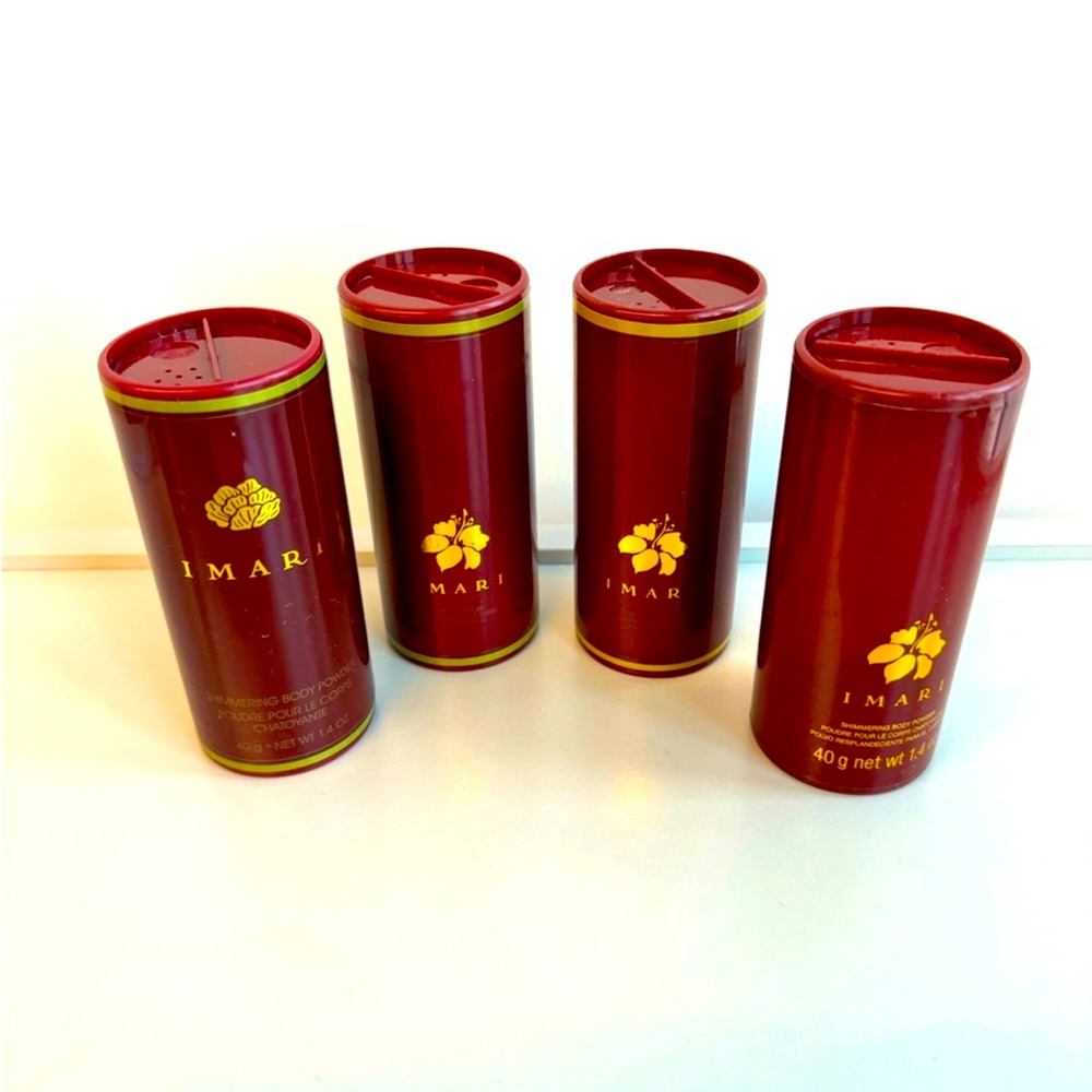 New! Vintage Avon Imari Set of 4 Shimmering Body Powders!